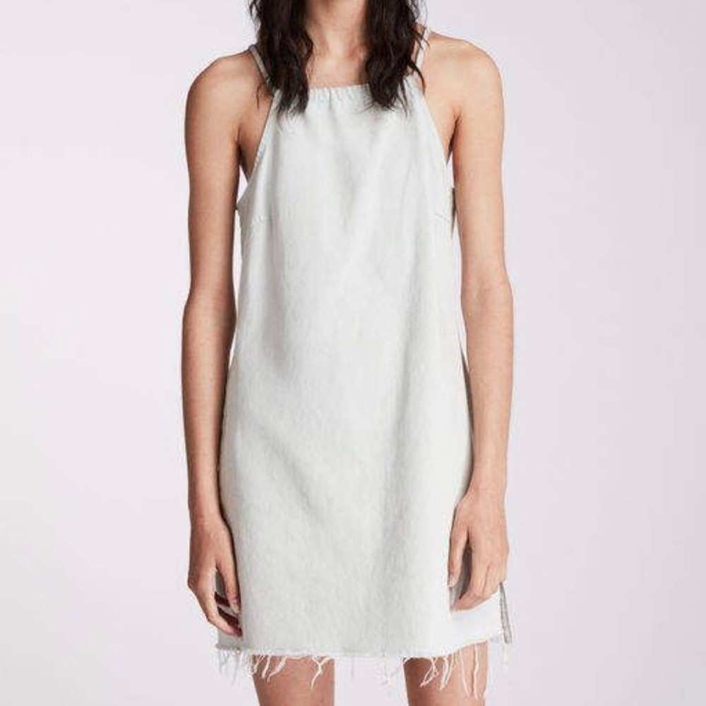 Allsaints Mali Bleached Chambray Dress